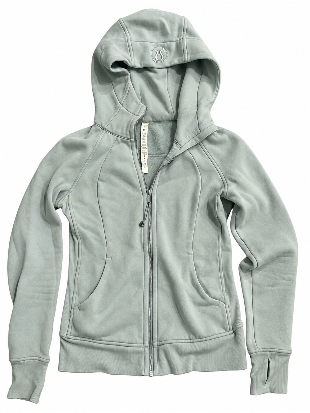 lululemon athletica Light Sage Green Scuba Hoodie Jacket